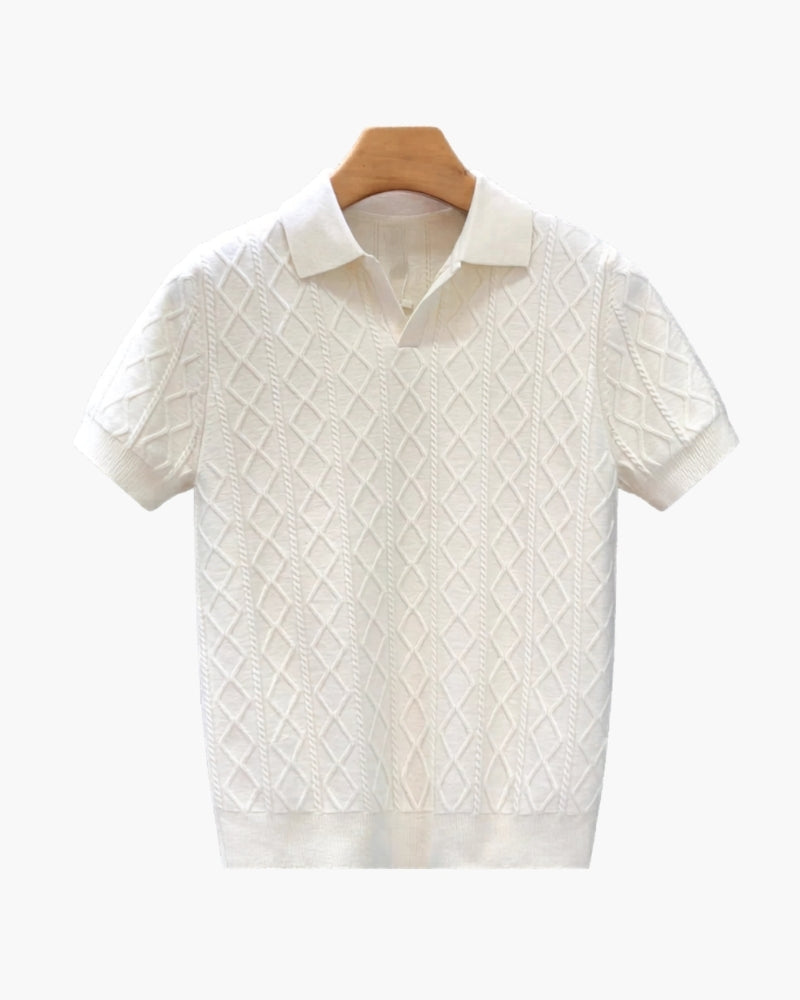 Signature Textured Knit Polo - Image 4