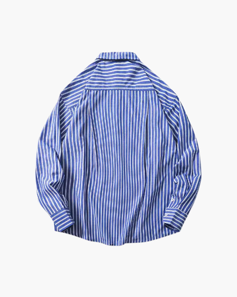 Oversized Striped Shirt - Image 6