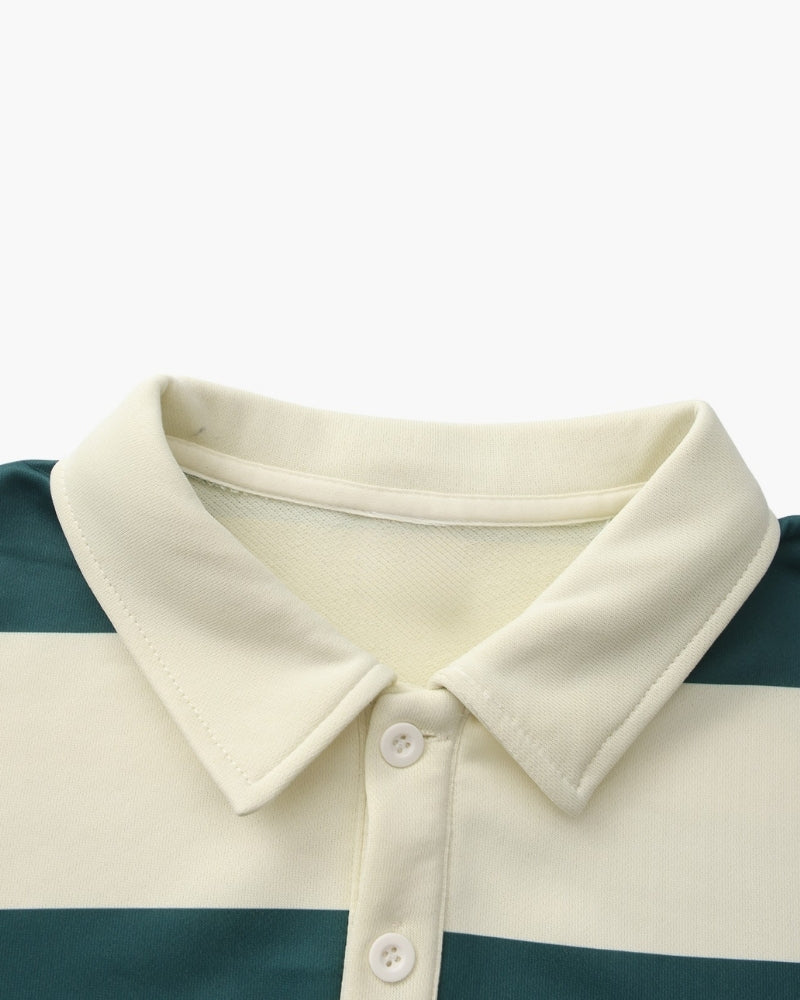 Vintage Stripe Rugby Polo - Image 15