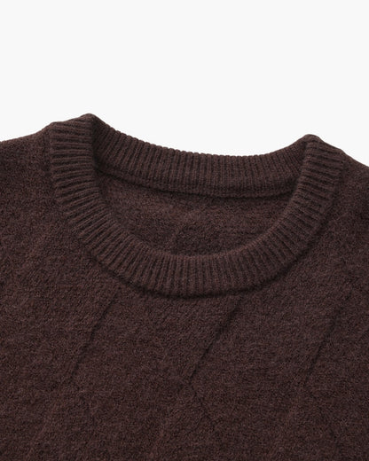 Diamond Knit Crewneck Sweater - Image 18