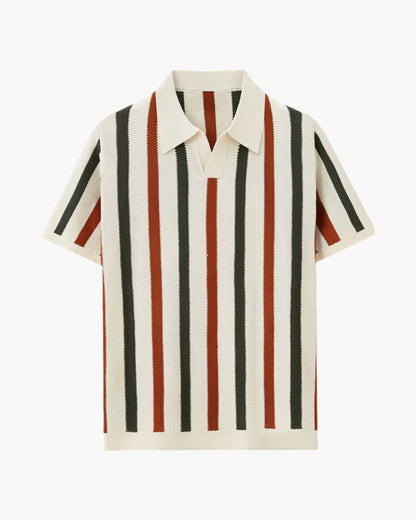 Resort Knit Stripe Polo - Image 1