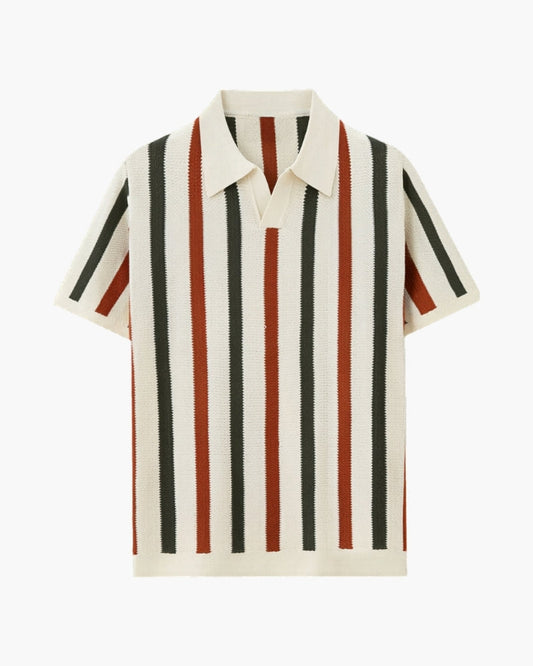 Resort Knit Stripe Polo - Image 1