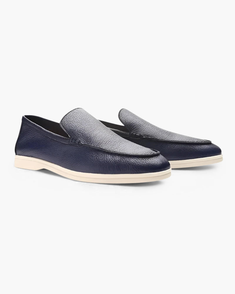 Old Money Cowhide Leather Loafers - Image 1