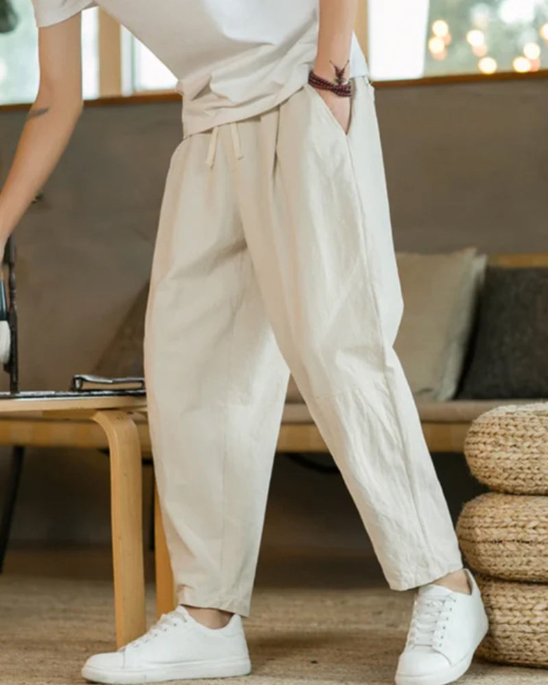 Cancun Cotton Trousers - Image 1