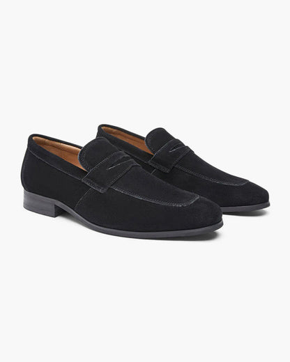 Old Money Suede Penny Loafers - Image 2
