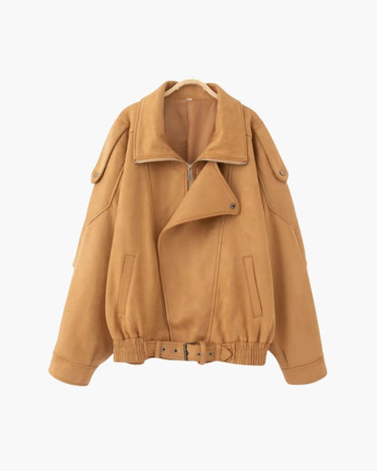 Vintage Suede Drape Jacket - Image 2