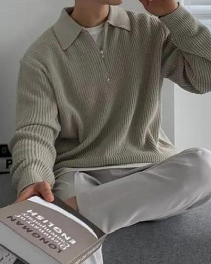 Cesare Half Zip Sweater - Image 8