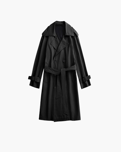 Classic Double-Breasted Trench Coat - Image 2