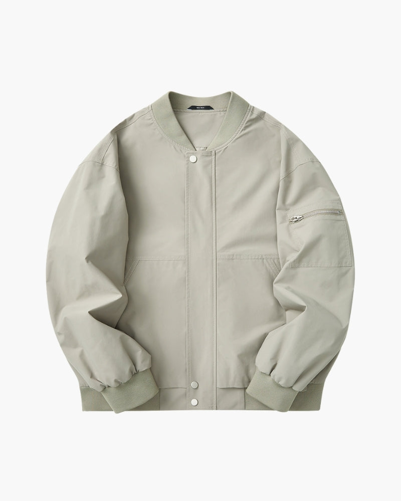Minimalist Bomber Jacket - Image 1