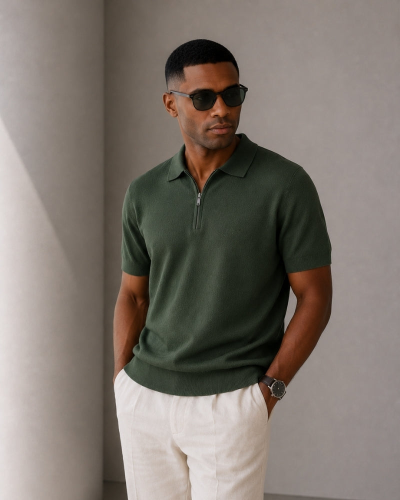 Marbella Zip Up Polo - Image 14