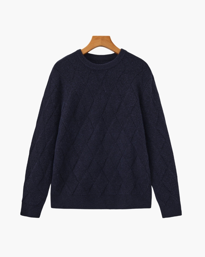 Diamond Knit Crewneck Sweater - Image 21