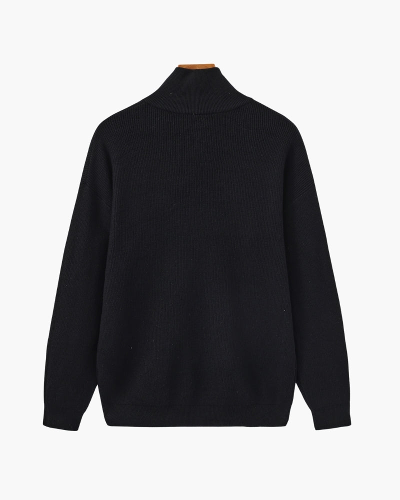 Refined Half-Zip Knit Pullover - Image 2