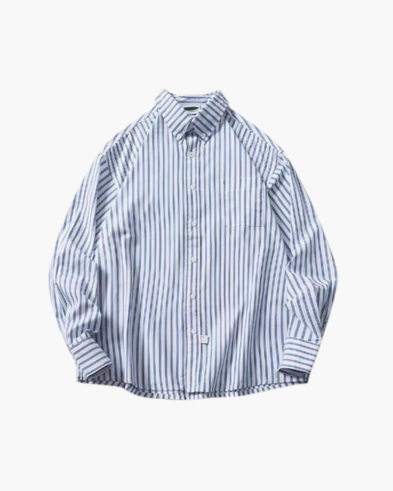 Oversized Striped Shirt - Image 3