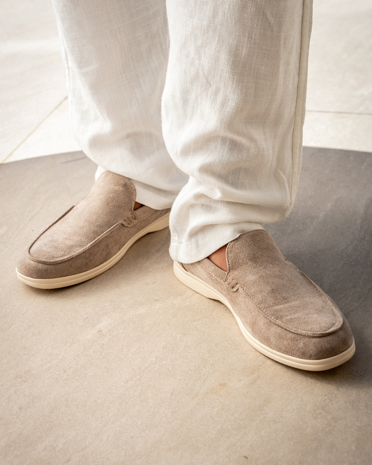 Old Money Suede Loafers - Image 1