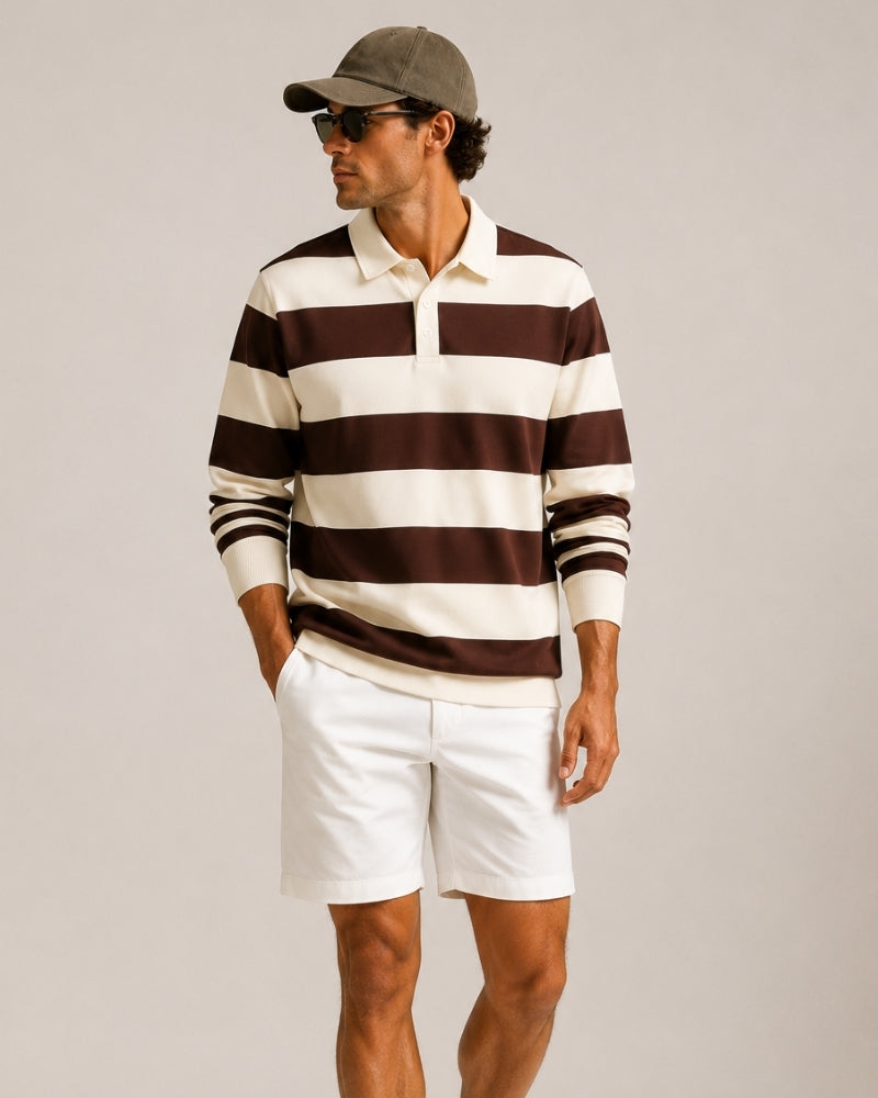 Vintage Stripe Rugby Polo - Image 7