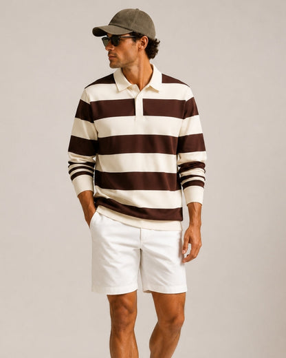 Vintage Stripe Rugby Polo - Image 7