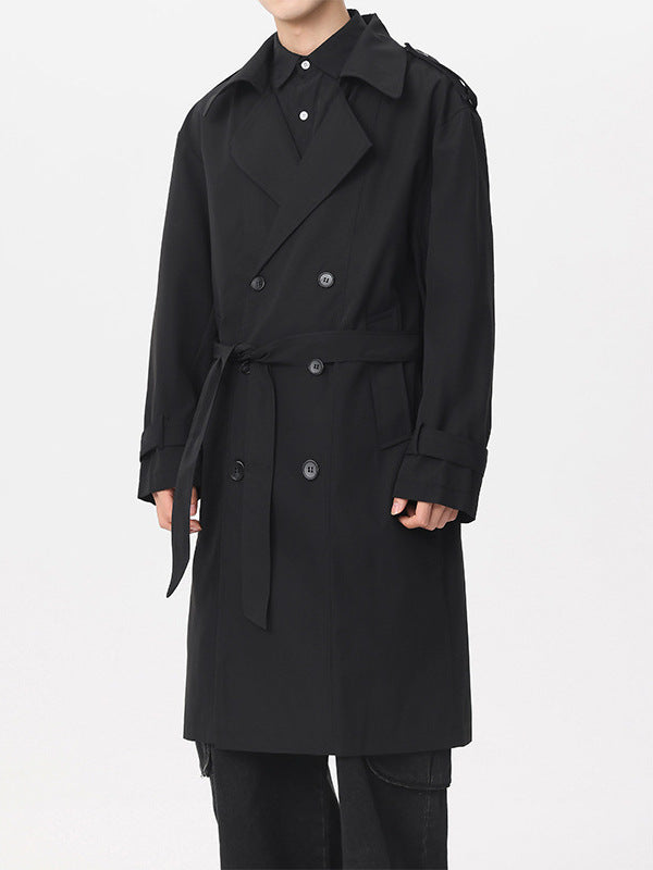Classic Double-Breasted Trench Coat - Image 1