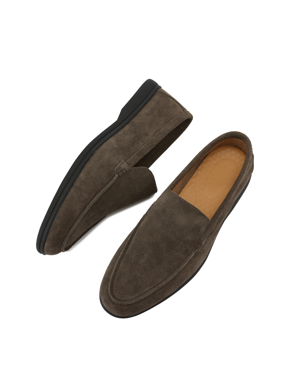 Premium Suede Loafers - Black Soles - Image 5