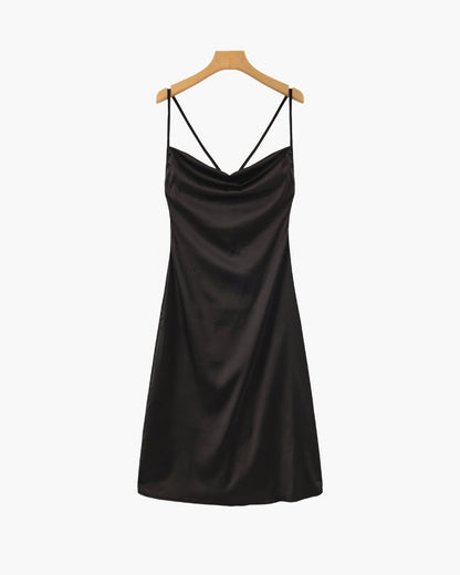 Old Money Silk Slip Dress - Image 4