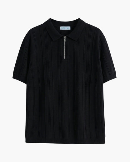 Signature Zip-Up Polo - Image 1