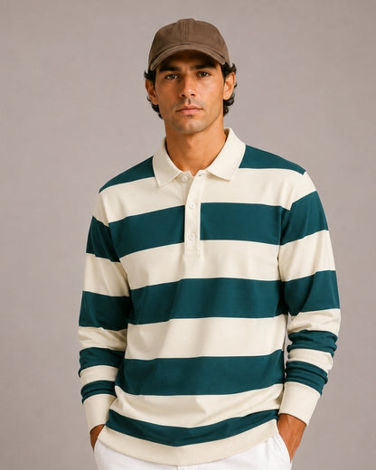 Vintage Stripe Rugby Polo - Image 11