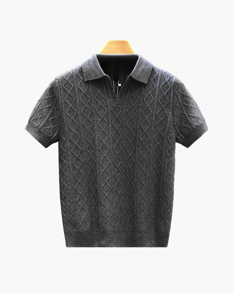 Signature Textured Knit Polo - Image 3