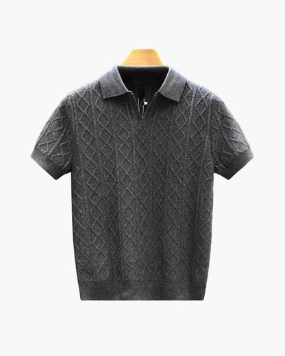 Signature Textured Knit Polo - Image 3