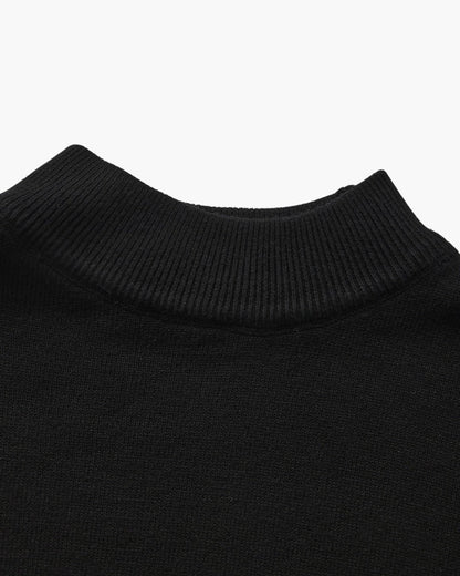 Essential Ribbed Mock Neck Sweater - Image 3
