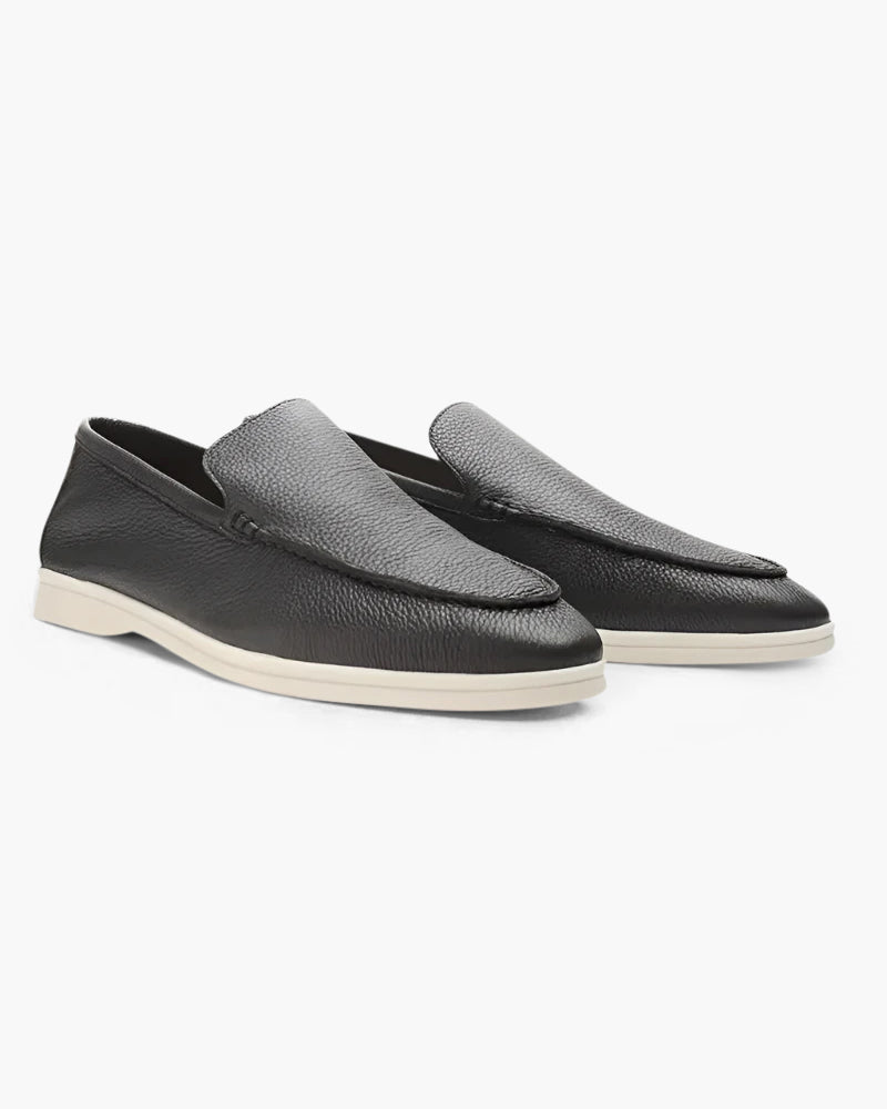 Old Money Cowhide Leather Loafers - Image 3