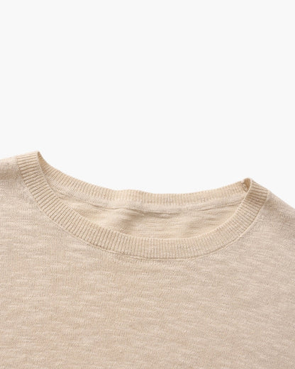 Linen Cotton Essential Crewneck - Image 5