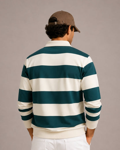 Vintage Stripe Rugby Polo - Image 12