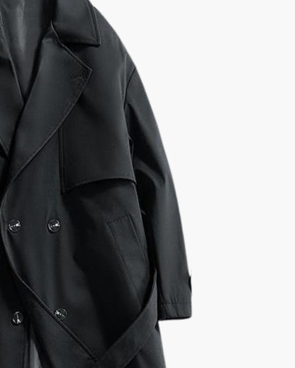 Classic Double-Breasted Trench Coat - Image 4