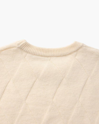 Diamond Knit Crewneck Sweater - Image 4