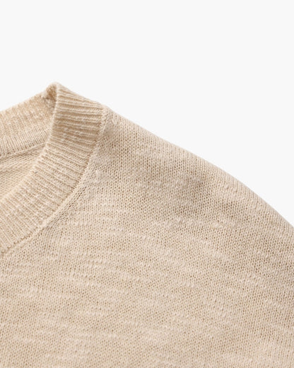 Linen Cotton Essential Crewneck - Image 6