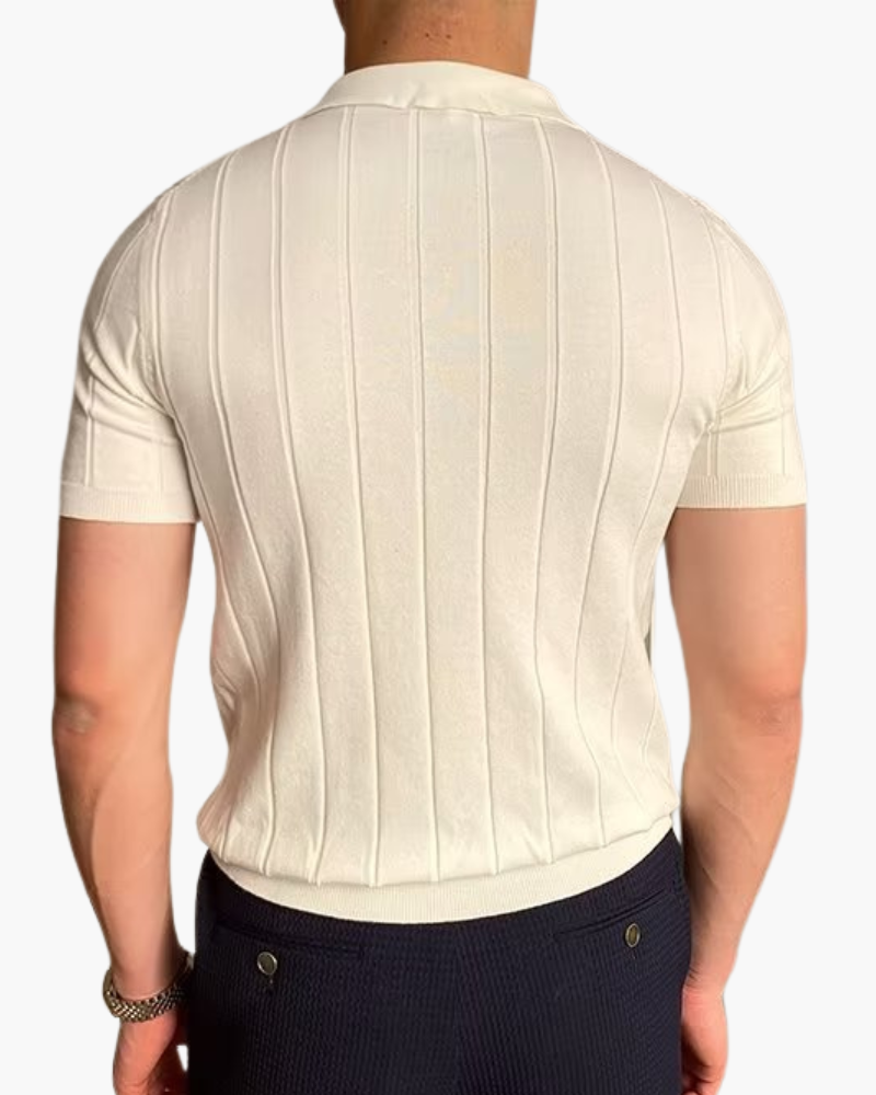 Cannes Ribbed Cotton Polo - Image 4
