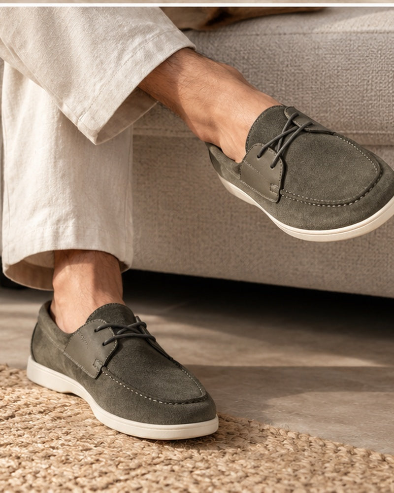 Men’s Suede Lace Up Loafers - Image 5