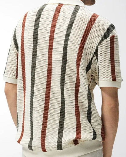 Resort Knit Stripe Polo - Image 3
