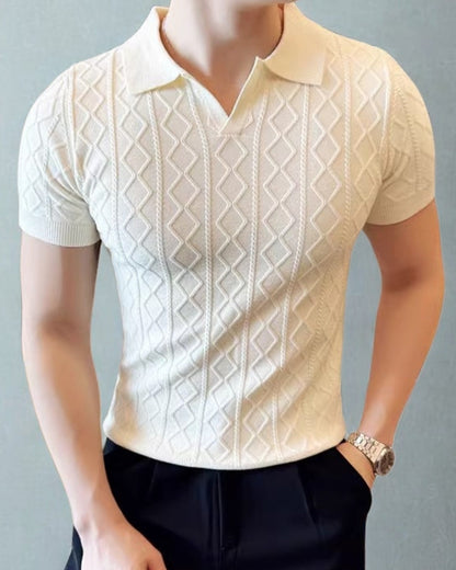 Signature Textured Knit Polo - Image 2