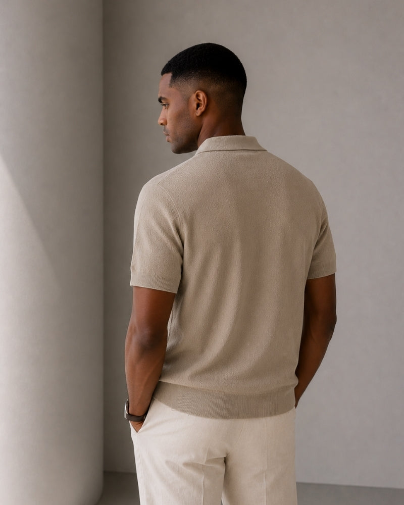 Marbella Zip Up Polo - Image 2