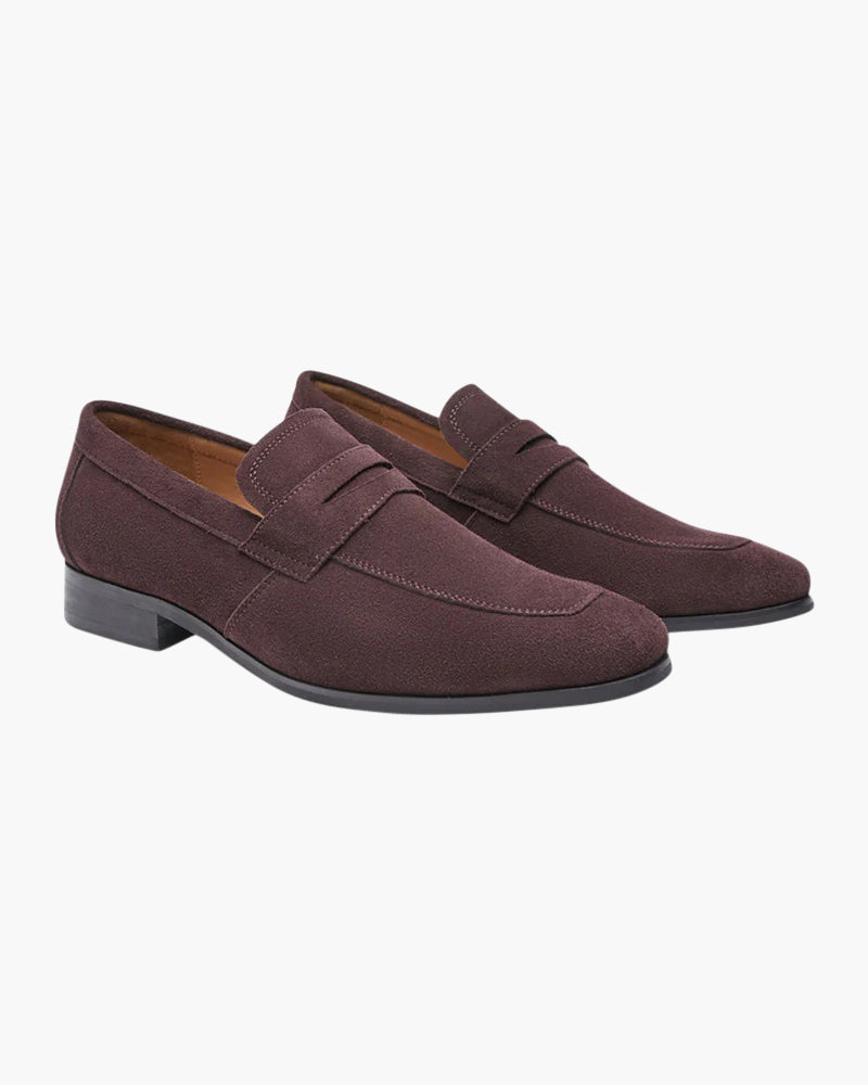 Old Money Suede Penny Loafers - Image 4