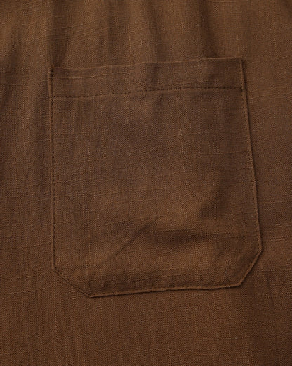 Men’s Mandarin Collar Shirt – Relaxed Fit Textured Cotton Shirt - Image 8