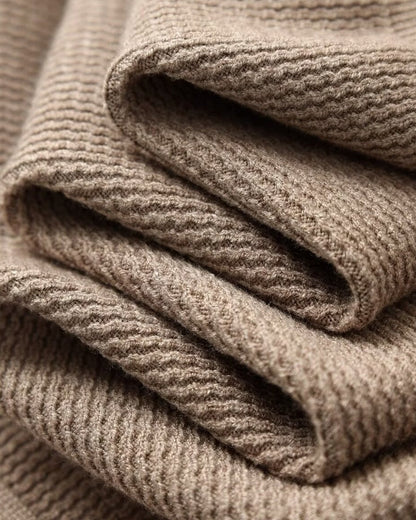 Textured Knit Polo Sweater - Image 6