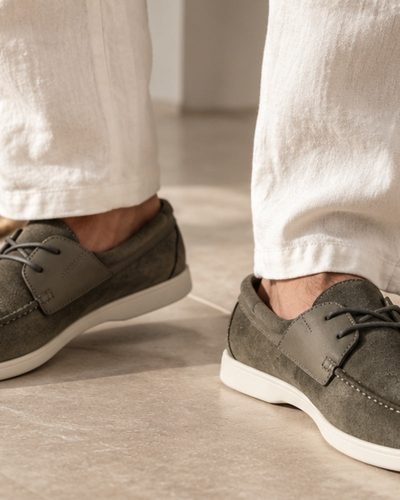 Men’s Suede Lace Up Loafers - Image 6