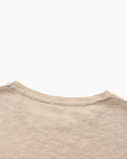 Linen Cotton Essential Crewneck - Image 7
