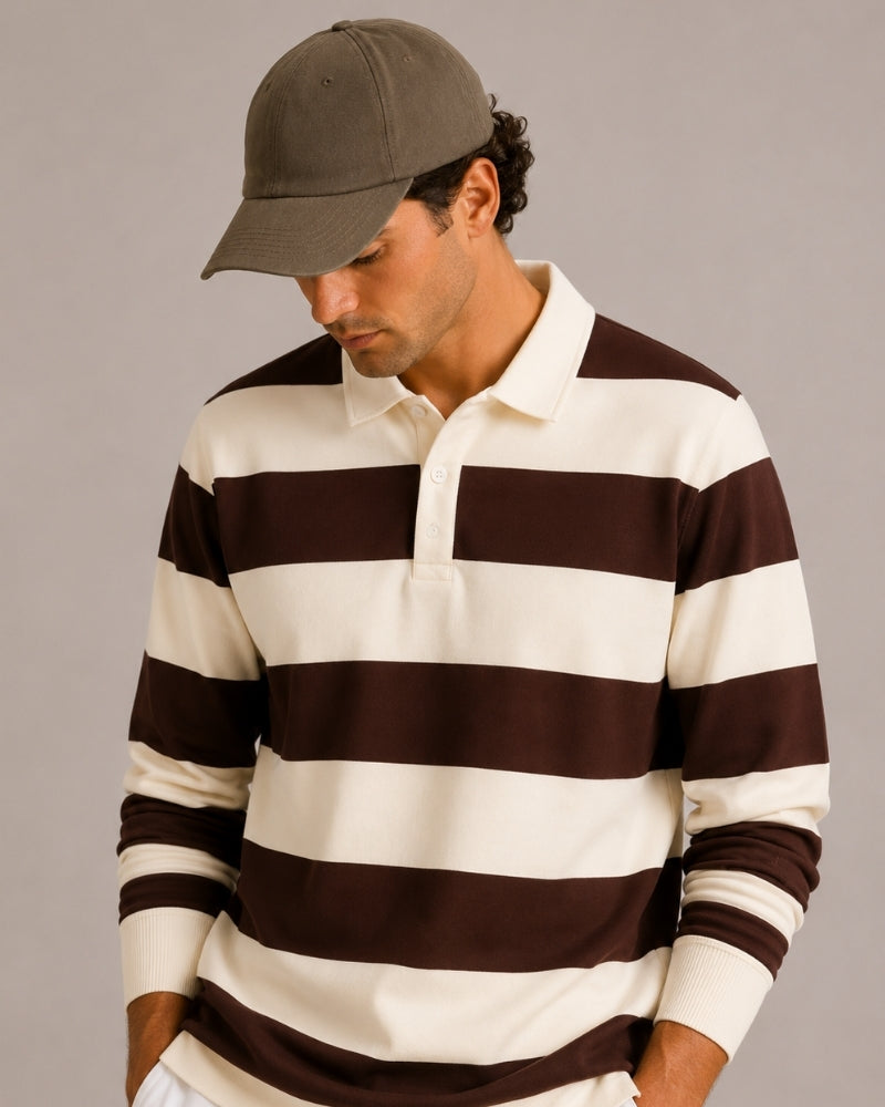 Vintage Stripe Rugby Polo - Image 3