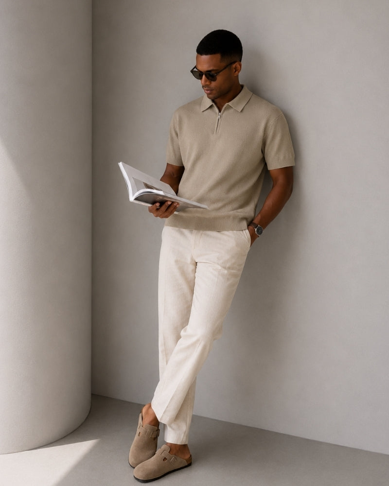Marbella Zip Up Polo - Image 3