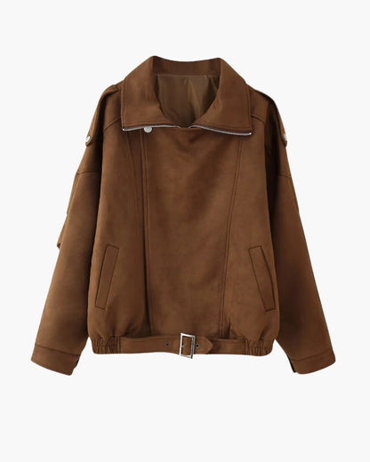 Vintage Suede Drape Jacket - Image 3