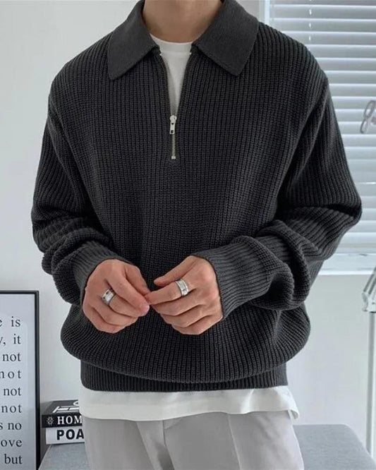 Cesare Half Zip Sweater - Image 1