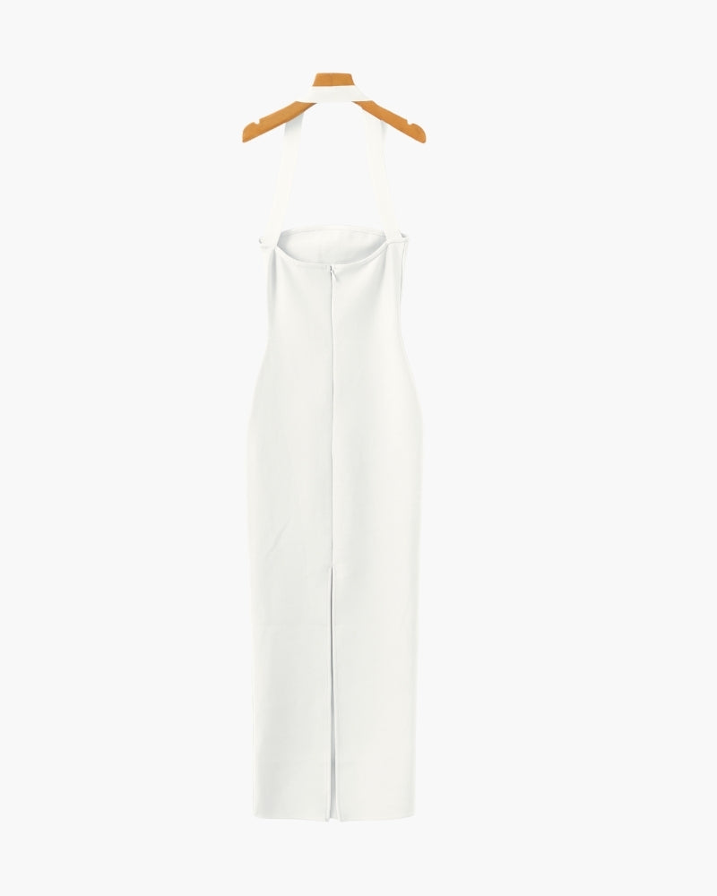 Halter Neck Slim Fit Maxi Dress - Image 12
