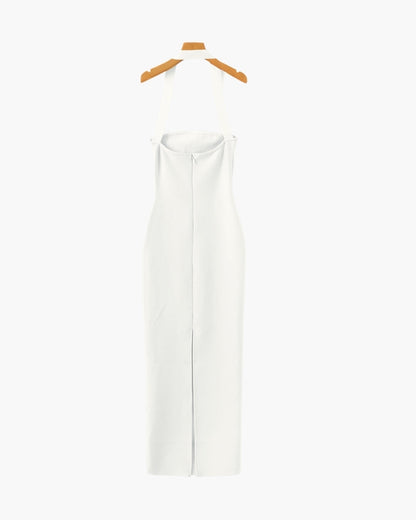 Halter Neck Slim Fit Maxi Dress - Image 12
